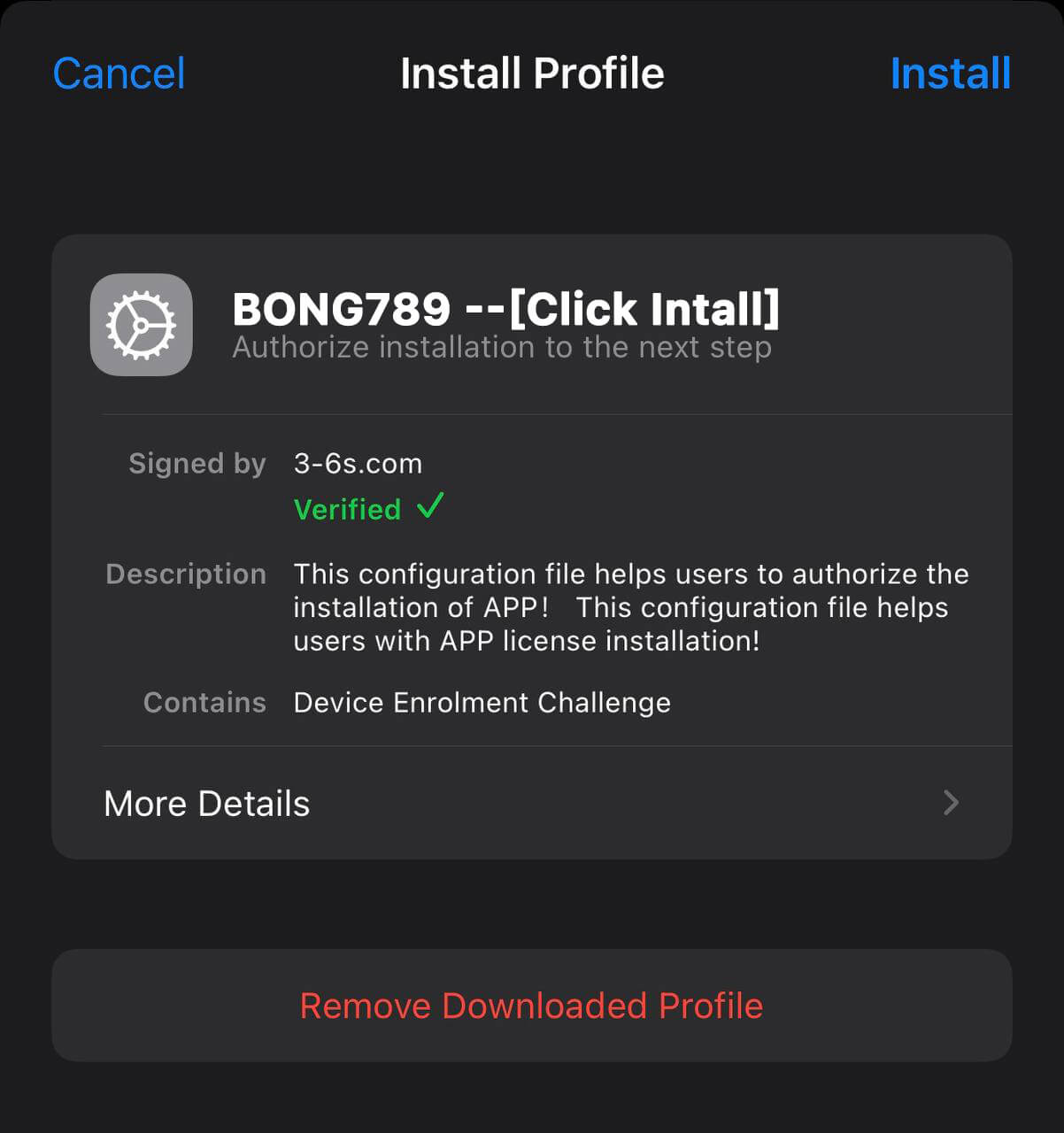 BONG789 IOS Step 3